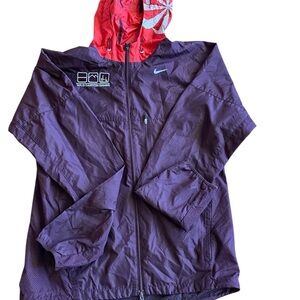 Nike Purple and Red Windbreaker Jacket